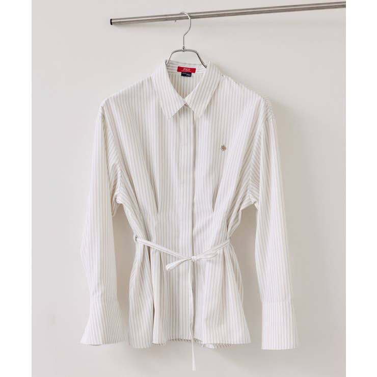 【POLO BCS】VIS別注ベルト付きウエストタックシャツブラウス | VIS  | 詳細画像28 