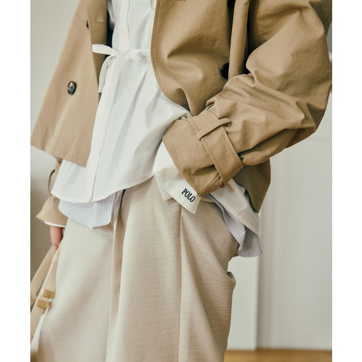 【POLO BCS】VIS別注ベルト付きウエストタックシャツブラウス | VIS  | 詳細画像3 