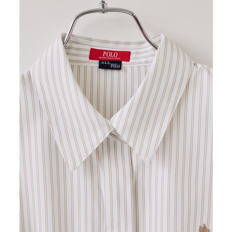 【POLO BCS】VIS別注ベルト付きウエストタックシャツブラウス | VIS  | 詳細画像30 