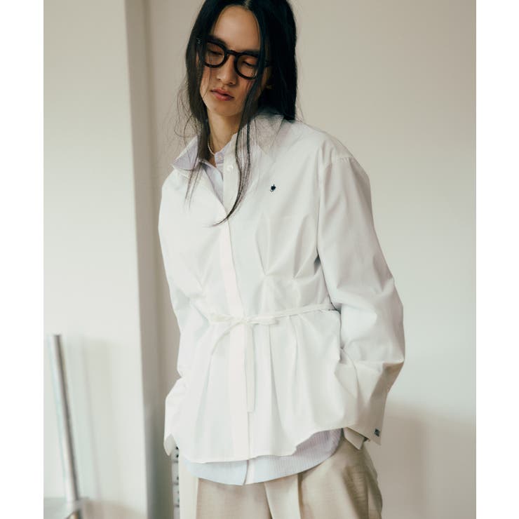 【POLO BCS】VIS別注ベルト付きウエストタックシャツブラウス | VIS  | 詳細画像4 