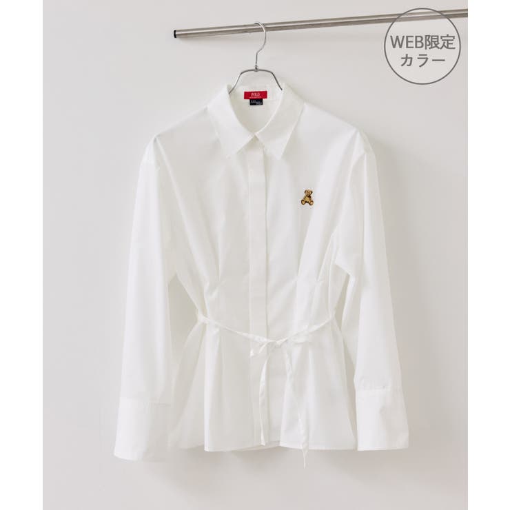 【POLO BCS】VIS別注ベルト付きウエストタックシャツブラウス | VIS  | 詳細画像42 