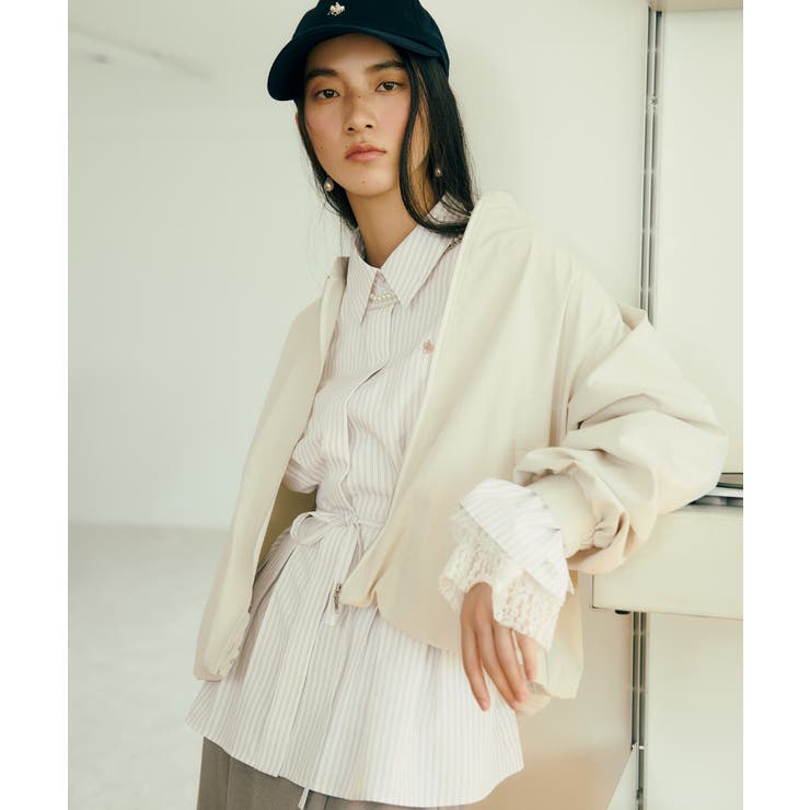 【POLO BCS】VIS別注ベルト付きウエストタックシャツブラウス | VIS  | 詳細画像6 