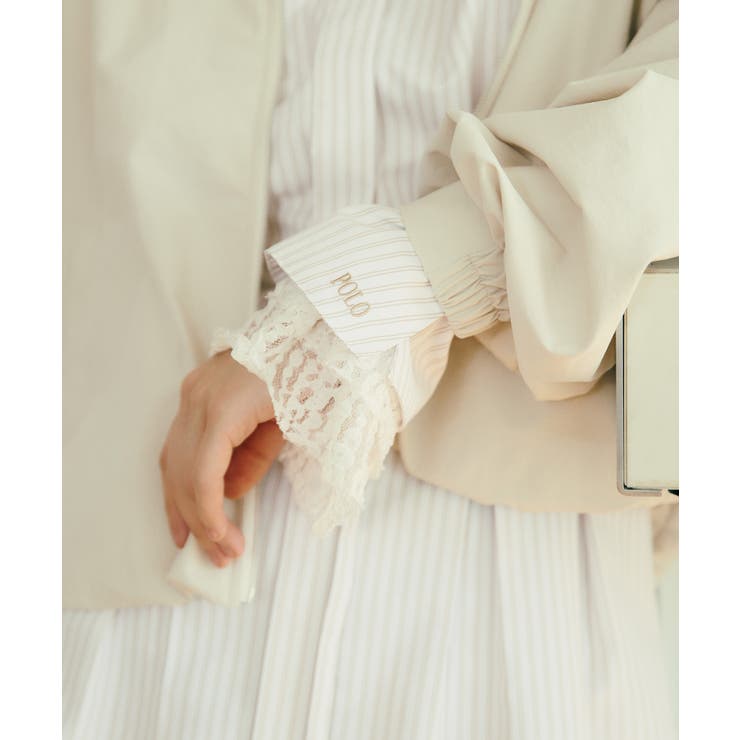 【POLO BCS】VIS別注ベルト付きウエストタックシャツブラウス | VIS  | 詳細画像7 