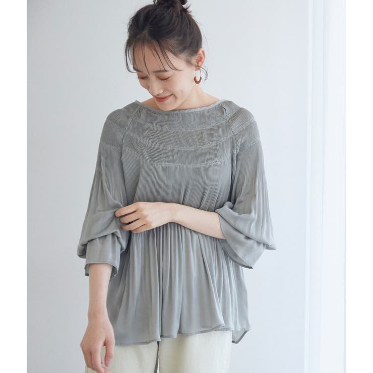 WEB限定】プリーツブラウス[品番：VISW0011715]｜VIS （ビス ）の
