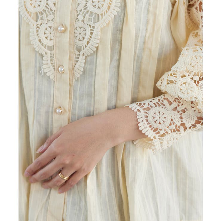 【WEB限定】ハイネックレースブラウス | VIS  | 詳細画像13 