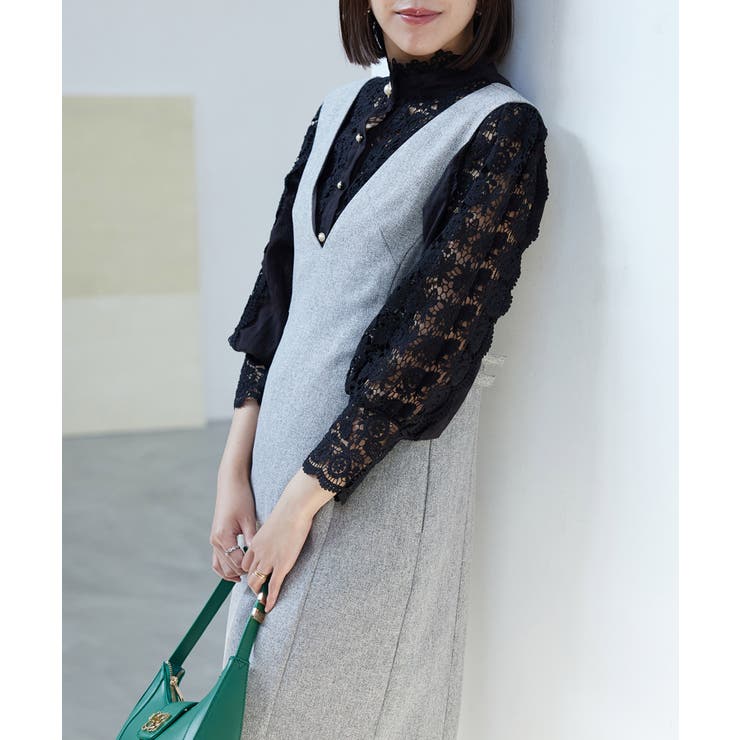 【WEB限定】ハイネックレースブラウス | VIS  | 詳細画像5 