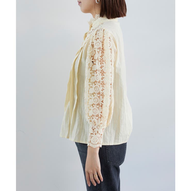 【WEB限定】ハイネックレースブラウス | VIS  | 詳細画像9 