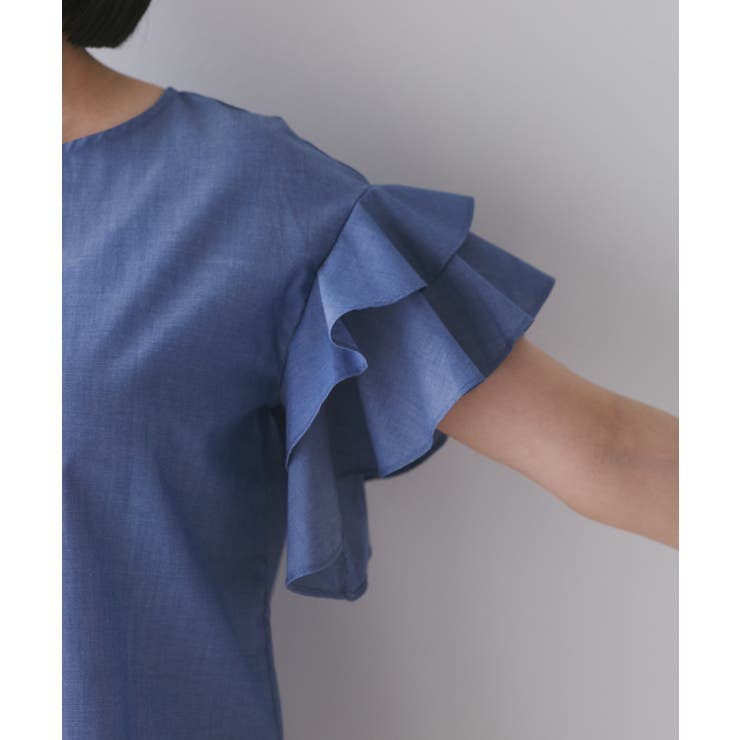 【WEB限定】袖フリルアソート柄半袖ブラウス【洗える】 | VIS  | 詳細画像21 