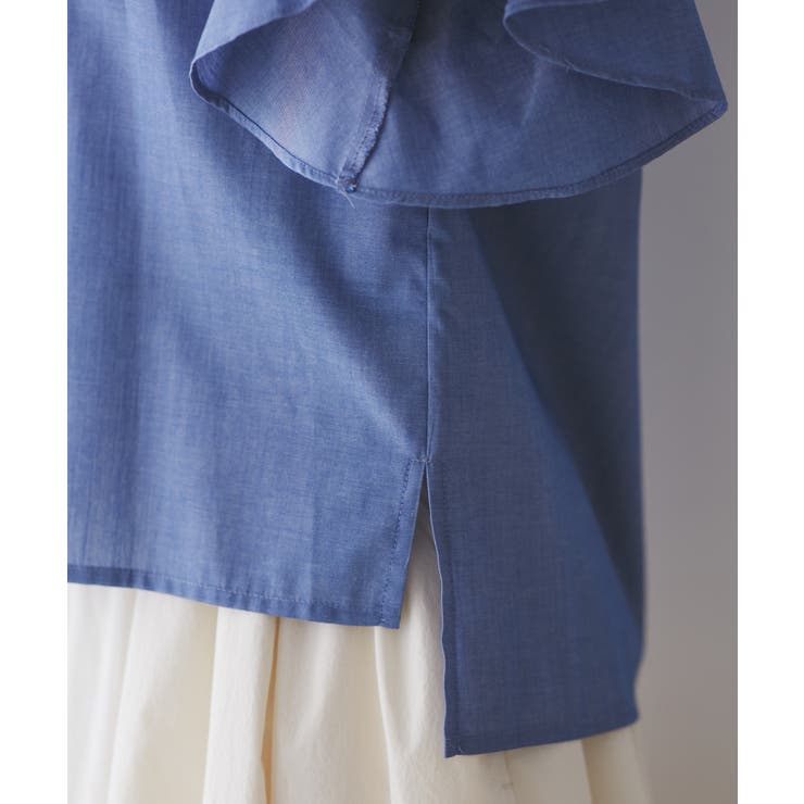 【WEB限定】袖フリルアソート柄半袖ブラウス【洗える】 | VIS  | 詳細画像23 