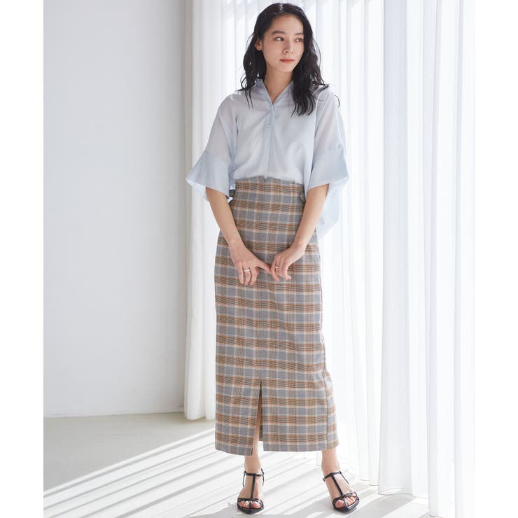 【WEB限定】バックシャンスキッパーブラウス | VIS  | 詳細画像10 