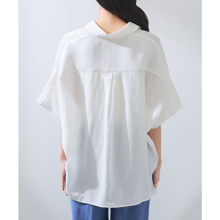 【WEB限定】バックシャンスキッパーブラウス | VIS  | 詳細画像21 