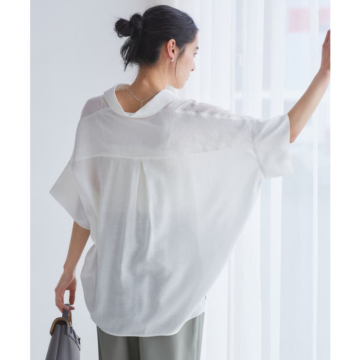 【WEB限定】バックシャンスキッパーブラウス | VIS  | 詳細画像3 