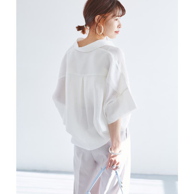 【WEB限定】バックシャンスキッパーブラウス | VIS  | 詳細画像33 