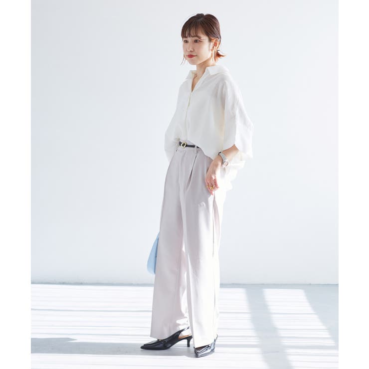 【WEB限定】バックシャンスキッパーブラウス | VIS  | 詳細画像34 