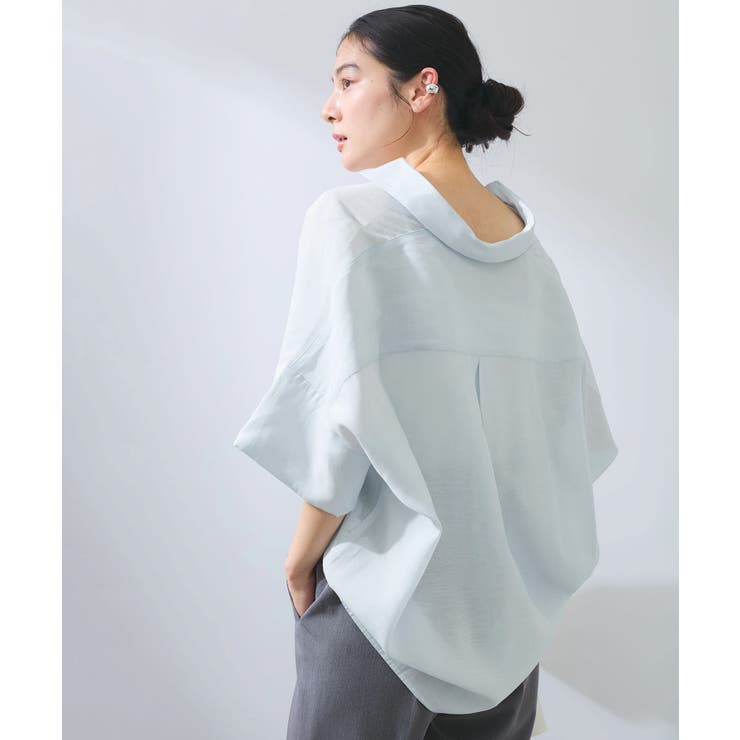 【WEB限定】バックシャンスキッパーブラウス | VIS  | 詳細画像38 