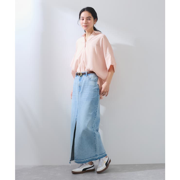 【WEB限定】バックシャンスキッパーブラウス | VIS  | 詳細画像43 