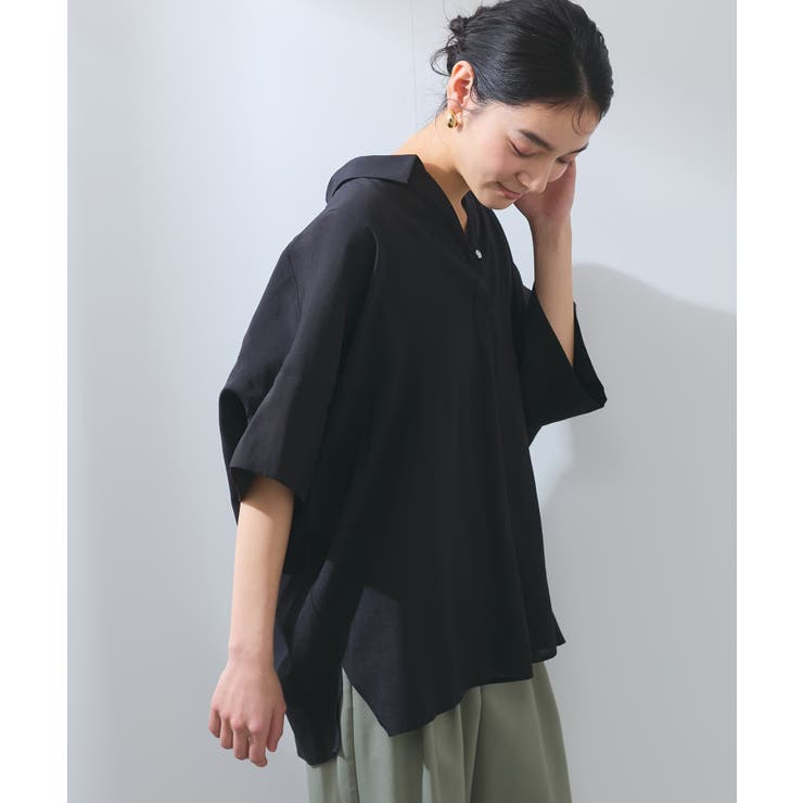 【WEB限定】バックシャンスキッパーブラウス | VIS  | 詳細画像48 