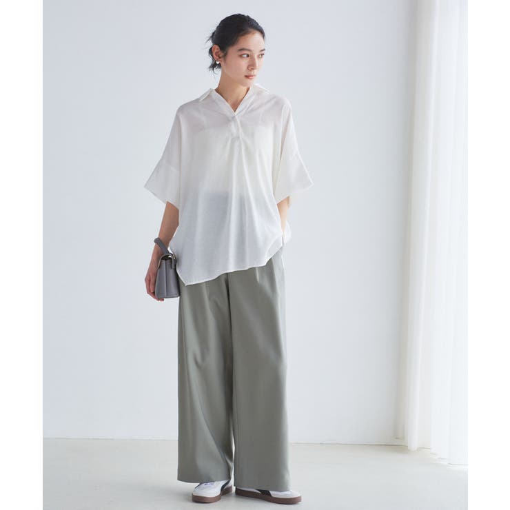 【WEB限定】バックシャンスキッパーブラウス | VIS  | 詳細画像5 