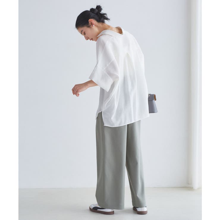 【WEB限定】バックシャンスキッパーブラウス | VIS  | 詳細画像7 