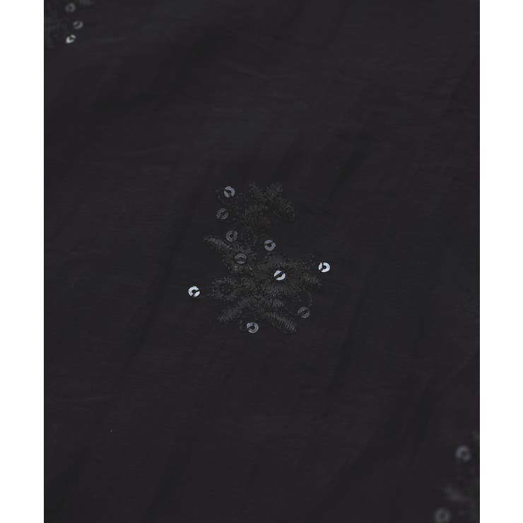 【WEB限定】花柄刺繍シャイニーシアーシャツ | VIS  | 詳細画像28 
