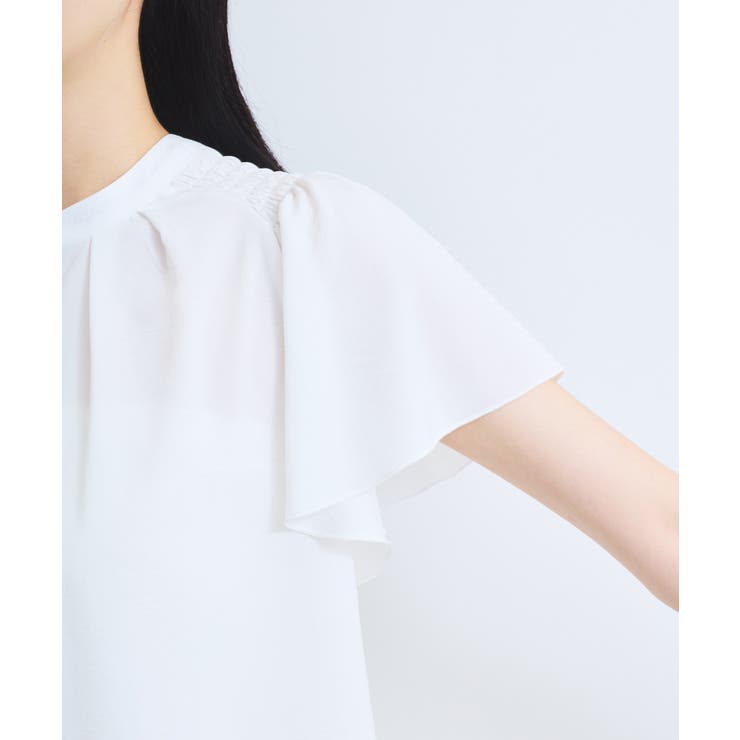 【接触冷感】エステルローンソフトタッチギャザーブラウス/通勤対応【WEB限定】 | VIS  | 詳細画像17 