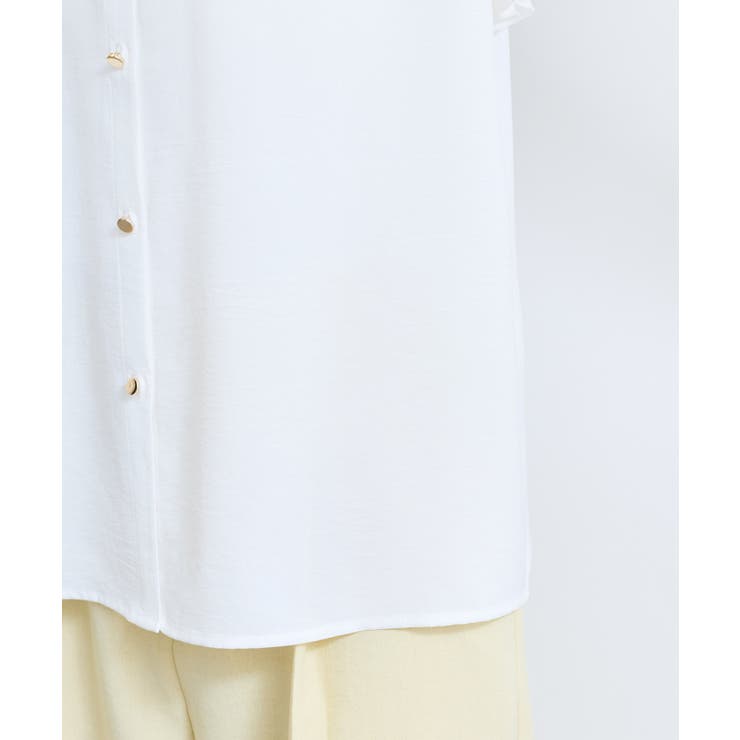 【接触冷感】エステルローンソフトタッチギャザーブラウス/通勤対応【WEB限定】 | VIS  | 詳細画像18 