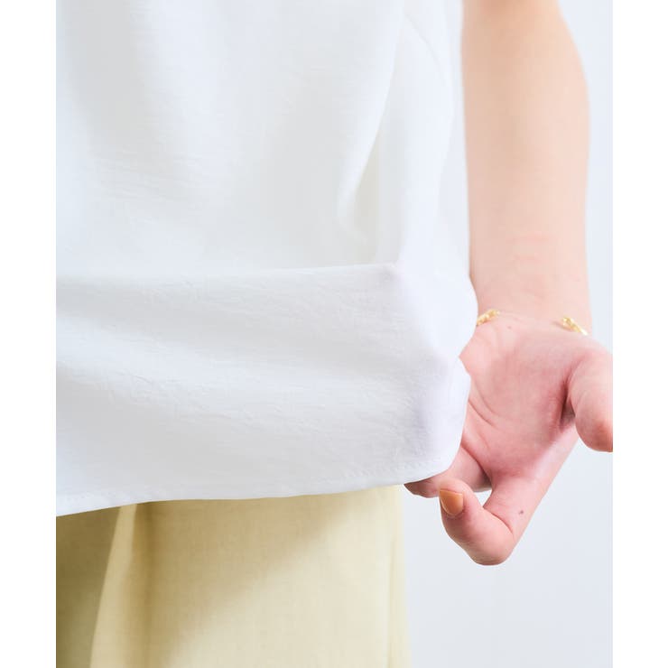 【接触冷感】エステルローンソフトタッチギャザーブラウス/通勤対応【WEB限定】 | VIS  | 詳細画像19 