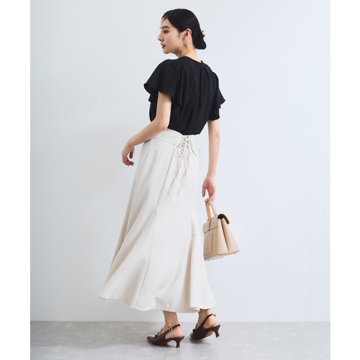 【接触冷感】エステルローンソフトタッチギャザーブラウス/通勤対応【WEB限定】 | VIS  | 詳細画像7 