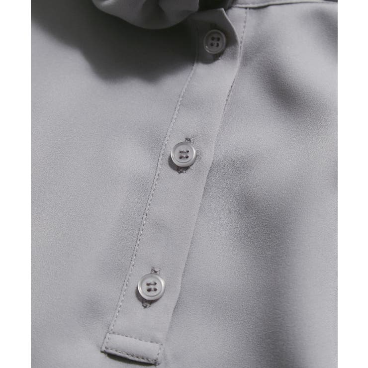 【WEB限定】【防シワ】フリルフレンチボウタイブラウス/通勤対応 | VIS  | 詳細画像26 