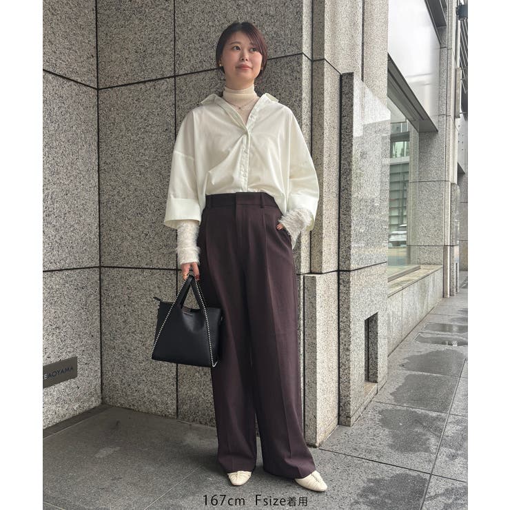 【WEB限定】スキッパーワイドスリーブシャツ/通勤対応 | VIS  | 詳細画像19 