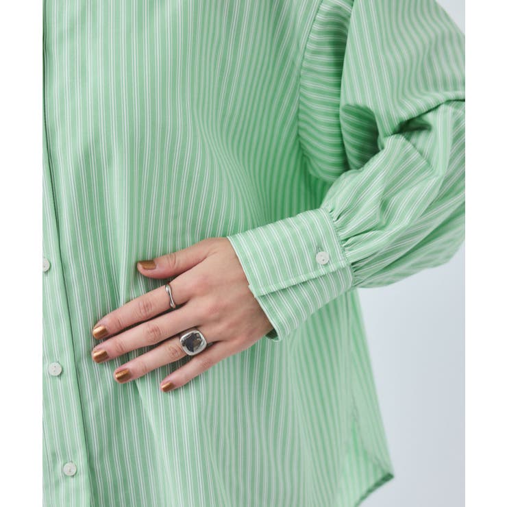 【WEB限定】バックシャーリングフリルシャツブラウス | VIS  | 詳細画像16 