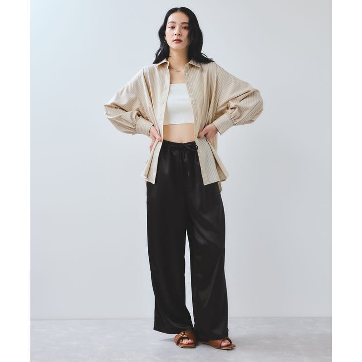 【WEB限定】バックシャーリングフリルシャツブラウス | VIS  | 詳細画像2 