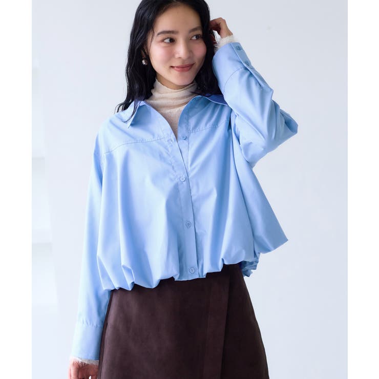 【WEB限定】バルーンペプラムブラウス | VIS  | 詳細画像12 