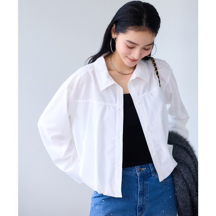 オフホワイト(15) | 【WEB限定】バルーンペプラムブラウス | VIS 