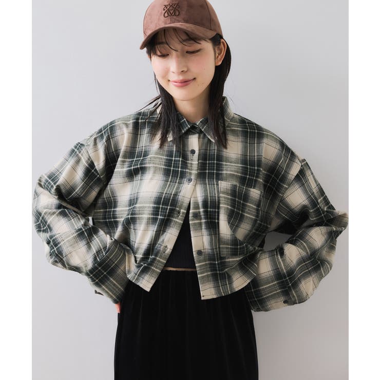 【WEB/一部店舗限定】オンブレチェックショートシャツ | VIS  | 詳細画像1 