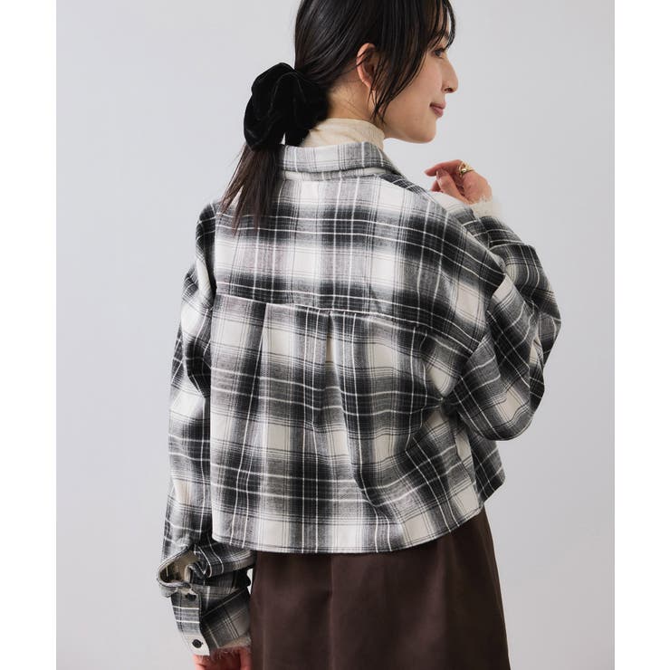 【WEB/一部店舗限定】オンブレチェックショートシャツ | VIS  | 詳細画像10 