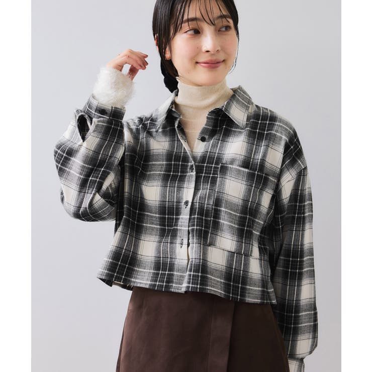 【WEB/一部店舗限定】オンブレチェックショートシャツ | VIS  | 詳細画像11 