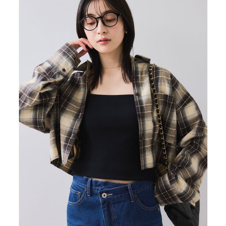 【WEB/一部店舗限定】オンブレチェックショートシャツ | VIS  | 詳細画像13 