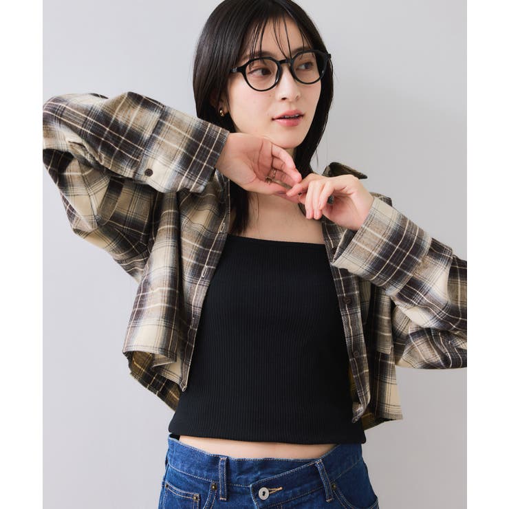 【WEB/一部店舗限定】オンブレチェックショートシャツ | VIS  | 詳細画像14 