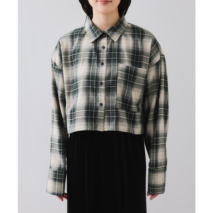 【WEB/一部店舗限定】オンブレチェックショートシャツ | VIS  | 詳細画像17 