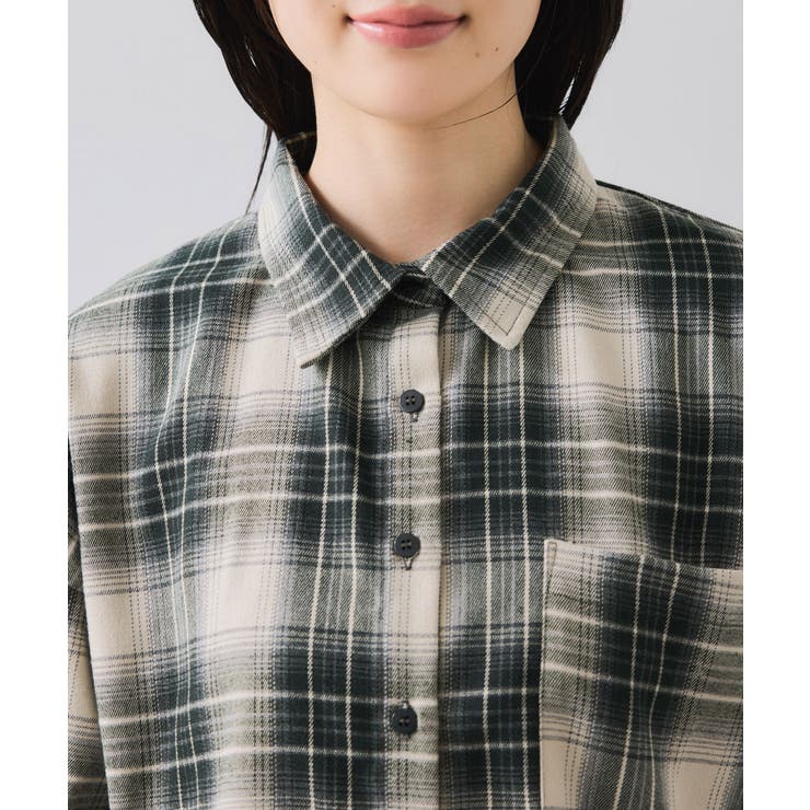 【WEB/一部店舗限定】オンブレチェックショートシャツ | VIS  | 詳細画像20 