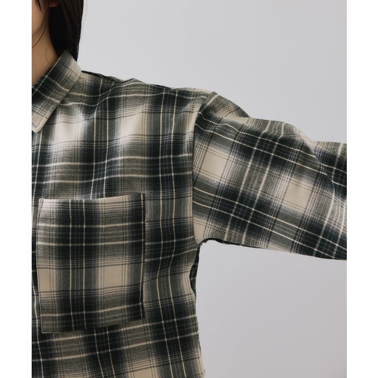 【WEB/一部店舗限定】オンブレチェックショートシャツ | VIS  | 詳細画像21 