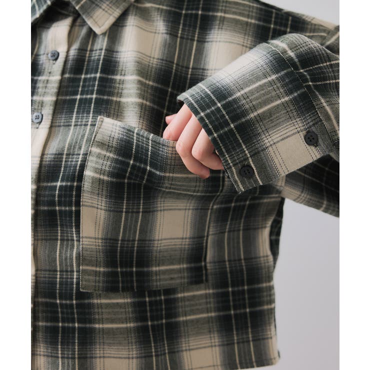 【WEB/一部店舗限定】オンブレチェックショートシャツ | VIS  | 詳細画像23 