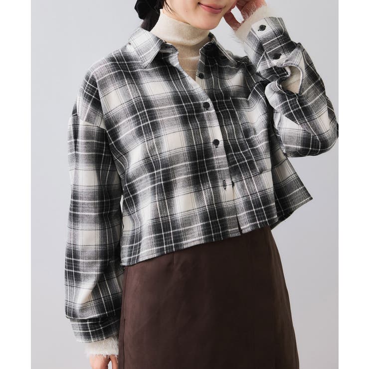 【WEB/一部店舗限定】オンブレチェックショートシャツ | VIS  | 詳細画像9 