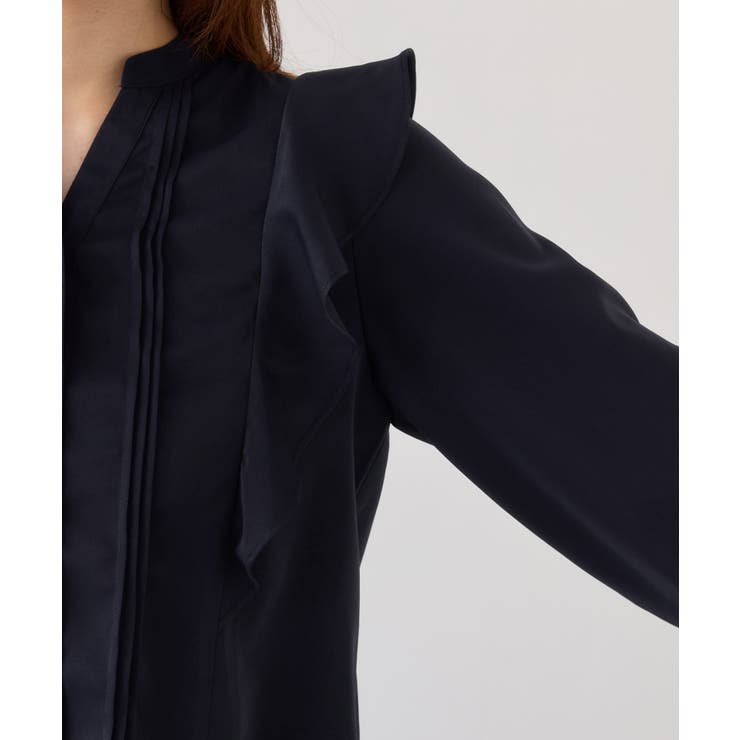 【WEB限定】スキッパーフリルデザインブラウス | VIS  | 詳細画像17 