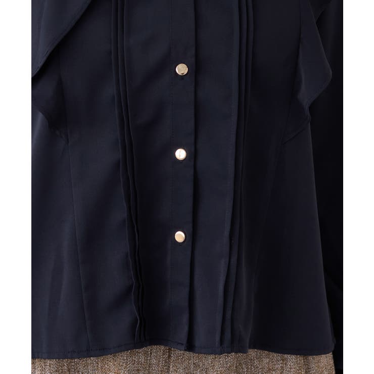 【WEB限定】スキッパーフリルデザインブラウス | VIS  | 詳細画像19 