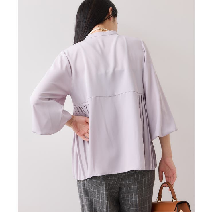 【WEB限定】サイドプリーツブラウス | VIS  | 詳細画像12 