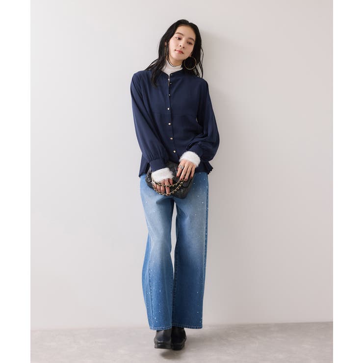 【WEB限定】サイドプリーツブラウス | VIS  | 詳細画像13 