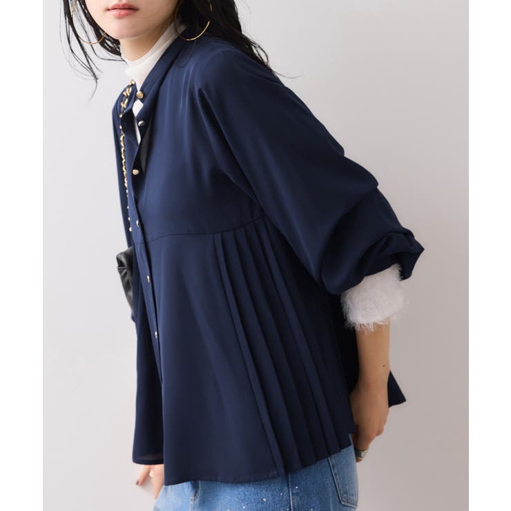 【WEB限定】サイドプリーツブラウス | VIS  | 詳細画像15 