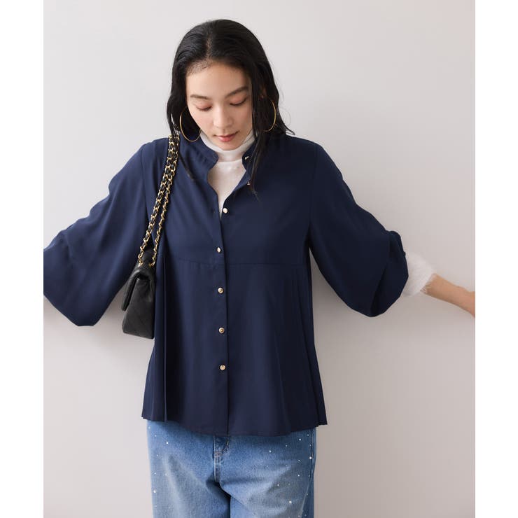 【WEB限定】サイドプリーツブラウス | VIS  | 詳細画像17 